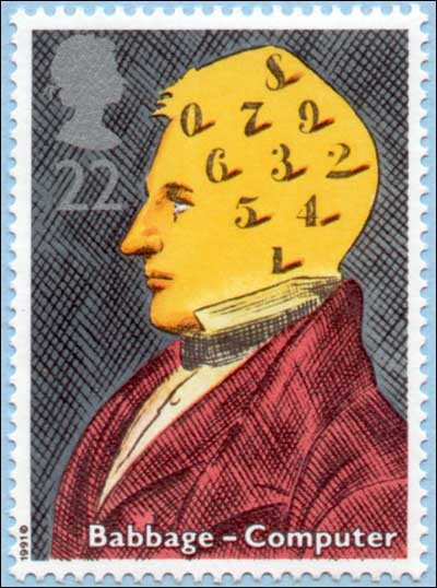 Charles Babbage Stamp