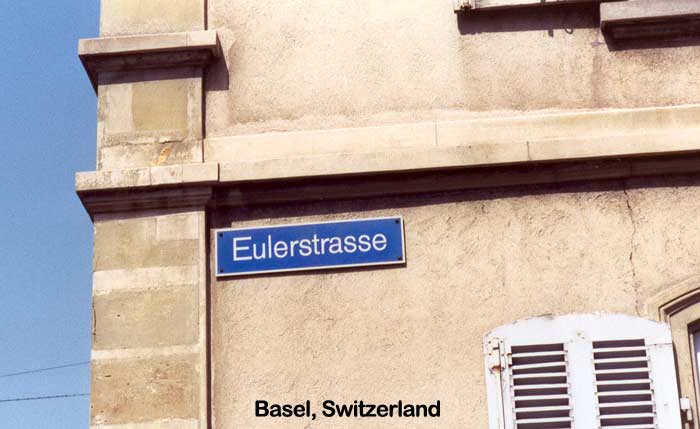 Euler street in Basel, Switzerland
