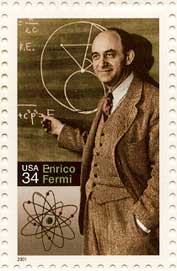 US stamp of Enrico Fermi